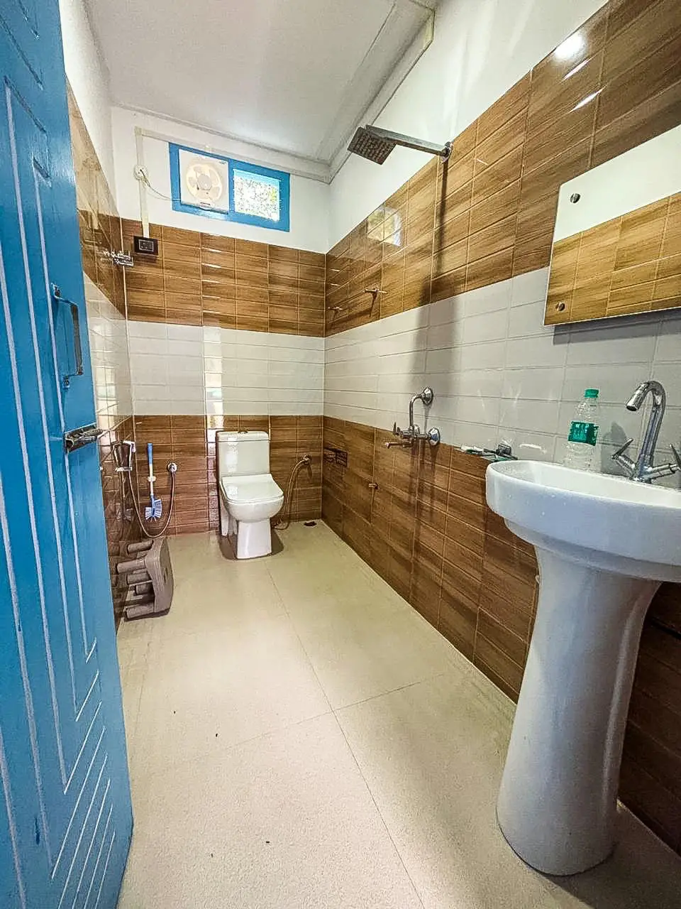 Clean modern bathroom facilities
